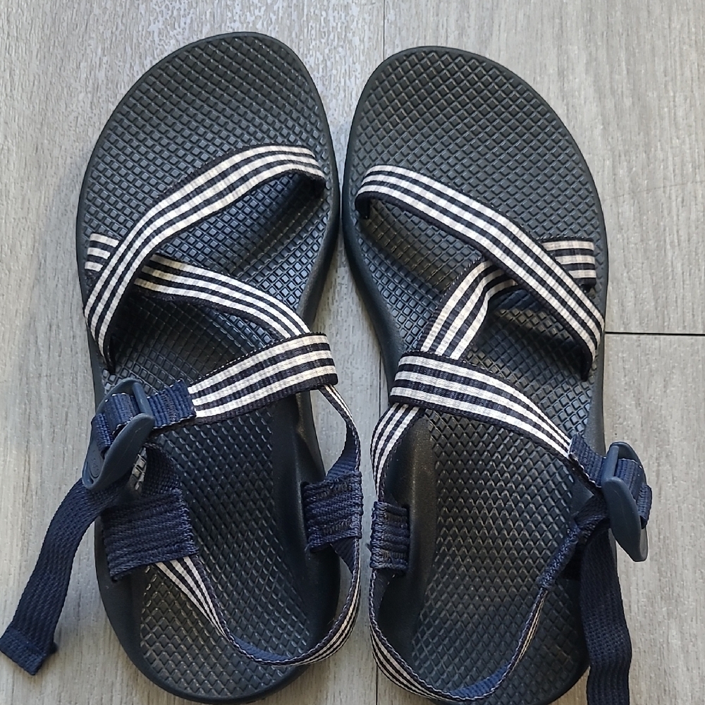 Navy and White Gingham Chacos